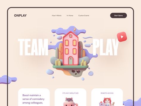 Toplay Website by Halo UI/UX การออกแบบ Ui Ux, Ui Ux 디자인, Web Design Examples, Ui Design Trends, Kids Web, Webdesign Inspiration, Ui Design Website, Creative Web Design, Website Page