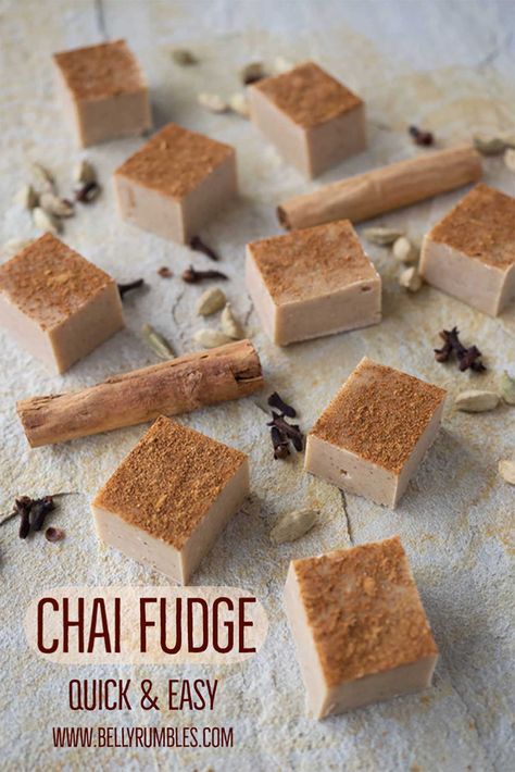 A quick and easy chai fudge recipe that you will whip up in no time. Probably devour it in just as much speed. A great recipe to soothe those sweet tooth cravings. Or even make as an edible gift for somebody special. Chai Fudge, Fudge Recipes Chocolate, Quick Easy Desserts, Australian Food, Fudge Easy, Culinary Travel, Ford Kuga, Homemade Candies, Fudge Recipes