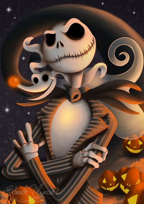 ArtStation - Jack Skellington Fanart, somer lynas Nightmare Before Christmas Quotes, Nightmare Before Christmas Pictures, Jack Nightmare Before Christmas, Nightmare Before Christmas Drawings, Nightmare Before Christmas Tattoo, Jack The Pumpkin King, Nightmare Before Christmas Wallpaper, Wallpaper Natal, Christmas Tattoo