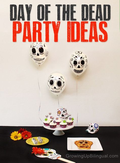 Dia de los Muertos Day of the Dead party ideas. Perfect for a Day of the Dead party or for Halloween party! Dia De Los Muertos Party Ideas, Party Ideas Food, Activity Ideas For Kids, Day Of The Dead Party, Life Movie, Food Decorations, Skull Designs, Party Food Ideas, Mexican Holiday