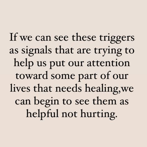 To know your triggers become really helpful in your healing journey so that you can be aware of which parts of your life or behavious needs growth.This seems really helpful but not hurtful in reality📈 #trigger #healing #phrases #books #morning #dailymotivation #motiv #learning #new #growth #helpful #education #curious #bookstagram #instagood #vibes #positivity Healing Triggers Quotes, What Are My Triggers, Trigger Healing, Identifying Triggers, Healing Journaling, New Growth, Healing Journey, Daily Motivation, Be Aware