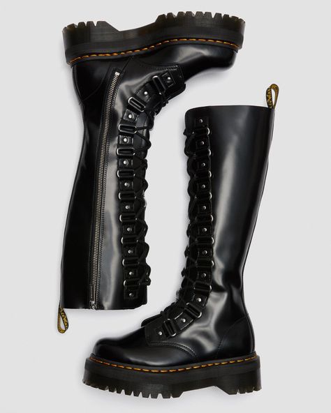 1B60 XL LEATHER PLATFORM BOOTS | Boots | Dr Martens UK | Leather Boots, Shoes & Accessories Dr Martens High Boots, Platform Doc Martens Outfit, Platform Doc Martens, Doc Martens Outfits, Knee High Platform Boots, Leather Platform Boots, Black Dr Martens, Platform Shoes Heels, Doc Martens