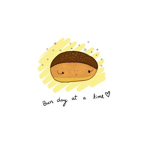 Bun day at a time ! Cute pun illustration made using Procreate Have A Good Day Puns, Using Procreate, Cute Puns, Have A Good Day, Happy Day, Puns, Good Day, Doodles, Paint