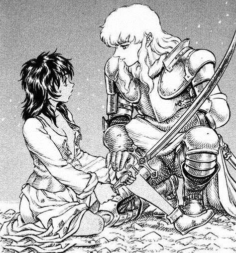 Casca meets Griffith Berserk Casca, Griffith Berserk, Berserk Anime, Kentaro Miura, Dior Girl, Vinland Saga, I Love Anime, Cute Anime Pics, Drawing Reference Poses