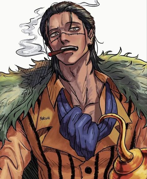 One Piece Smoker Fanart, One Piece Crocodile Fanart, Yoleviii Art, Smoker Fanart, Crocodile One Piece Fanart, Sir Crocodile Fanart, Crocodile Fanart, Wire One Piece, Crocodile One Piece