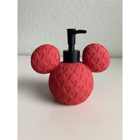 Disney Mickey Mouse Ears Red 3d Soap Lotion Dispenser With Pump Textured New Please Check Pictures For Details, Measurements, And Condition If You Have Any Concerns Or Questions, Send Me A Message Me, I'll Be Happy To Help I Can Do Custom Bundles Or Separate Existing Ones I Ship The Same Or Next Business Day Pet And Smoke Free Home Make Sure You Check My Other Listings Happy Shopping! Gum Dispenser, Disney Bathroom, Disney Room, Bathroom Containers, Halloween Soap, Pumpkin Soap, Mickey Mouse Pumpkin, Minnie Mouse Christmas, Floral Bathroom