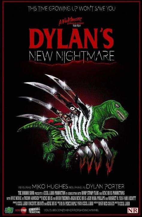 Wes Craven's New Nightmare, Wes Craven, New Nightmare, A Nightmare On Elm Street, Horror Show, Horror Movie Posters, Elm Street, Nightmare On Elm Street, Freddy Krueger