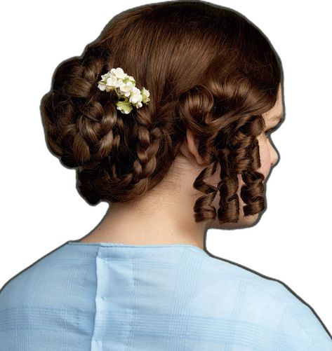 1830s Hairstyles Women, Early 19th Century Hairstyles, Regency Hairstyles For Curly Hair, 1810 Hairstyles, 1820s Hairstyles, 1830s Hairstyles, 1840s Hairstyles, Pioneer Hairstyles, 1850s Hairstyles