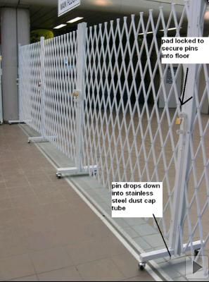 Folding Gate, Security Gates, Backyard Ideas, Front Yard, Gate, Outdoor Structures, Yard, Quick Saves, Back Garden Ideas