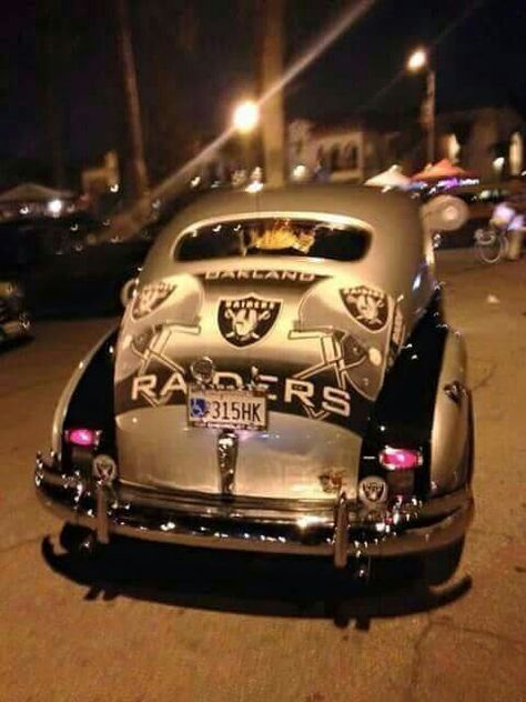 Nice.... Raiders Car, Oakland Raiders Images, Oakland Raiders Fans, Raiders Wallpaper, Raiders Stuff, Oakland Raiders Logo, Raiders Baby, Raiders Girl, Oakland Raiders Football