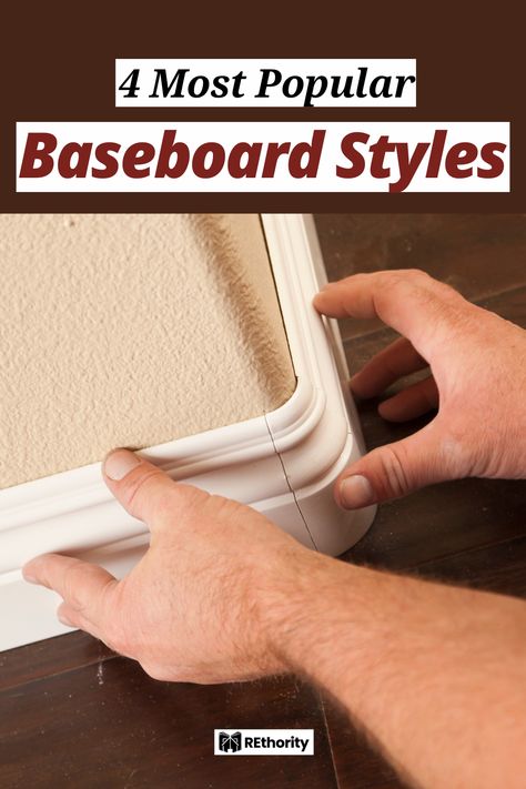 If you're looking to give your home a glamorous makeover, one of the easiest ways to do it is to update the baseboards. By selecting the right style and color, you can give your home a whole new look. In this article, we'll explore the four most popular baseboard styles to help you decide which one is right for your home. Base Board Ideas Modern, Baseboard Trends 2024, Baseboard Color Ideas, Baseboard Trim Styles, Baseboards And Trim Ideas, Modern Baseboards, White Baseboards, Baseboard Styles, Dream Basement