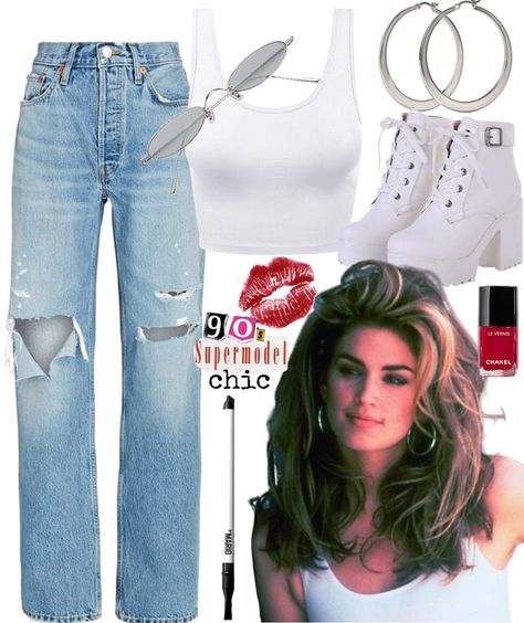 90s supermodel Outfit | ShopLook 90s Polyvore Outfits, Supermodel Outfits, 1990s Outfits, Adventure Fashion, Supermodel Style, 90’s Outfits, Adventure Style, Outfit Shoplook, Polyvore Outfits