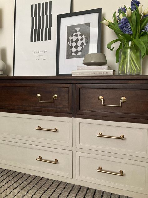 Traditional Chest Of Drawers, Chest Of Drawers Makeover, Furniture Makeover Inspiration, Wide Chest Of Drawers, Revamp Furniture, Dresser Makeover, Bedroom Furniture Dresser, Room Inspiration Bedroom, Upcycled Furniture