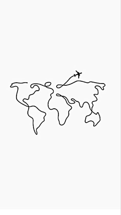 Highlight Icons, A Tattoo, World Map, The Top, Map, Black And White, The World, White, Black