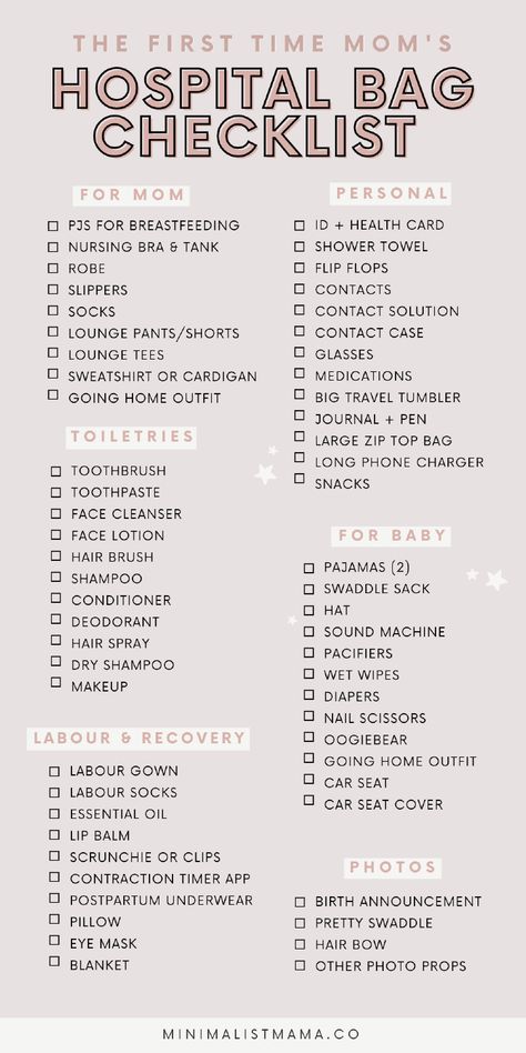 New moms to be: it's time to get packing hospital bag! First time moms busy with baby prep know that packing your delivery hospital bag for mom to be is a must during that last month of pregnancy - and *these* are the hospital bag essentials I WISH I knew to bring for my first pregnancy! (Grab my FREE labor bag checklist / hospital bag packing list and save to your first pregnancy board!)