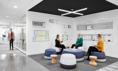 Office Fit Out Interiors, Office Inspiration Workspaces, Cheap Office Furniture, Office Culture, Office Tour, Corporate Office Design, Office Plan, Office Space Design, Collaboration Space