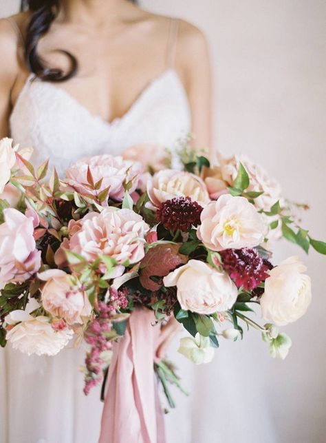 Sunstone Villa, California Winery Wedding, Burgundy And Blush Wedding, Lush Wedding, Large Bouquet, Diy Bridal Bouquet, Mauve Wedding, Winter Wedding Bouquet, Blush Wedding Flowers