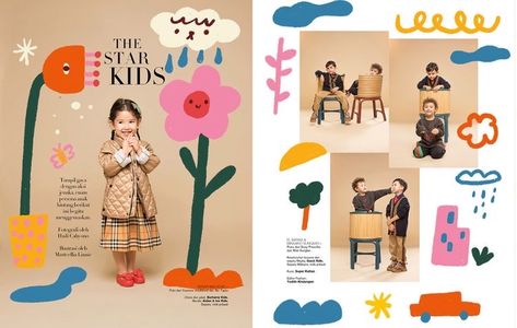 Kids Branding Design, 블로그 디자인, Kids Graphic Design, Desain Editorial, Magazines For Kids, Kids Logo, Magazine Layout, Kids Branding, Editorial Illustration