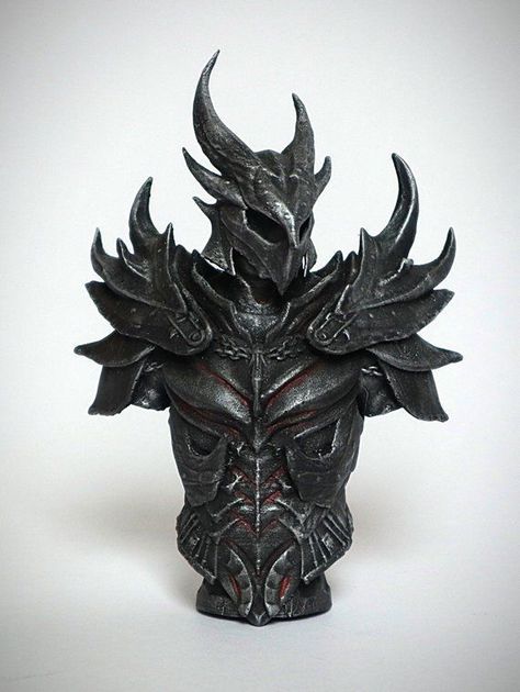 Armour Shoulder Pads, Asymmetrical Armor, Black Dragon Armor, Goth Armor, Daedric Helmet, Skyrim Daedric Armor, Floral Armor, Night Armor, Skyrim Costume