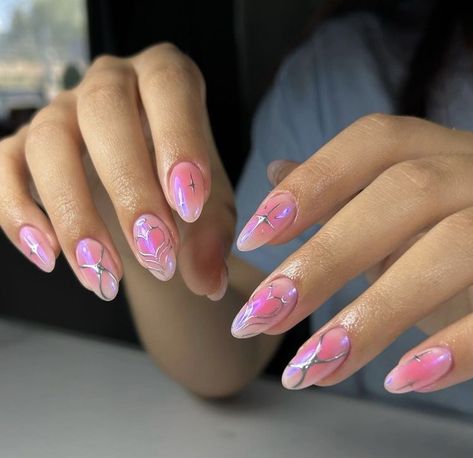 Airbrush Nails, Casual Nails, Pretty Gel Nails, Cute Gel Nails, Soft Nails, Minimalist Nails, Dream Nails, Fire Nails, Funky Nails