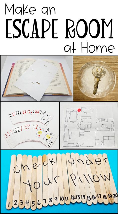 DIY Escape Room at Home - Hands-On Teaching Ideas - Escape Rooms How To Make An Escape Room At Home, Escape Room Puzzles For Kids, Family Craft Ideas, Diy Escape Room Puzzles, Escape Room Puzzle Ideas, Escape Room At Home, Escape Room Diy, Escape Room Games, Diy Escape Room