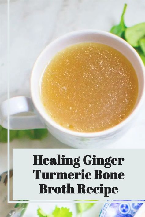 Turmeric Bone Broth, Drinking Bone Broth, Broth Diet, Nutrition Website, Bone Broth Recipe, Beef Bone Broth, Ginger Turmeric, Beef Bones, Broth Recipes