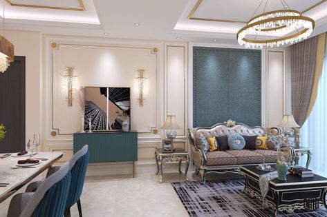 Luxury condominium unit's brand new modern european look by DM Interior Design.  The classic interior house design originated from the European culture like the Victorian, Art Deco, Greek and the Roman era. The classic look and the modern style are mixed together and the result is the European modern classic interior design.  Inquiries: +6592277645 / dm@dmid.com.sg European Style Tv Unit Design, Style Tv Unit, Modern French Home, Modern Classic Interior Design, Luxury Condominium, Condo House, Modern Classic Interior, European Modern, Roman Era