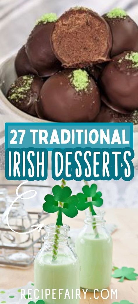 Craving a taste of Ireland? Try these 27 delectable Irish desserts, including chocolate chip soda bread, Irish apple cake, and more. Explore the rich and mouthwatering world of Irish desserts! From classic Irish soda bread to creamy Bailey's cheesecake, these recipes will satisfy your sweet cravings. Irish Soda Bread Cookies, Irish Snacks Traditional, Irish Food Recipes Easy, Classic Irish Desserts, Irish Dessert Recipes Easy, Irish Sandwich Recipes, Irish Chocolate Desserts, Irish Deserts Easy, Irish Inspired Food