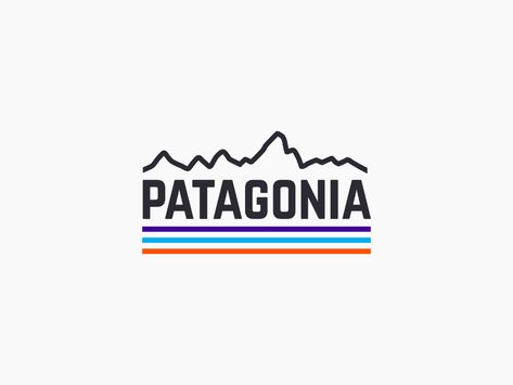 Minimal Patagonia by Josh Warren on Dribbble Pacifico Font, Patagonia Sticker, Travel Branding, Patagonia Brand, Outdoor Logo, Patagonia Logo, Outdoor Logos, Adventure Logo, Vans Logo