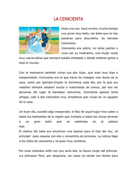 LA CENICIENTA Hubo una vez, hace mucho, mucho tiempo una joven muy bella, tan bella que no hay palabras para describirla. Se llamaba Cenicienta. Cenicienta era pobre, no tenía padres y vivía con su madrastra, una mujer viuda muy... Digital Magazine, Bingo, Ronaldo, Reading, Books