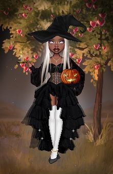 Everskies Halloween Outfits, Everskies Halloween, Everskies Fits, Bratz Inspired Outfits, Birth Flower Tattoos, Cloth Flowers, Royale High, Virtual Fashion, Floral Outfit