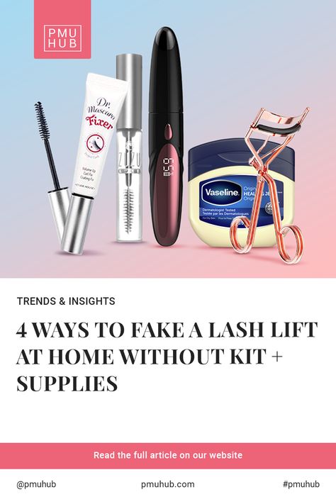 So, you want the glam of a lash lift but don’t feel like visiting a salon or risking it with a DIY kit? We got you! Believe it or not, there are ways you can fake a lash lift at home without kit. Not only will these methods save you the effort & energy, but the supplies you’ll need are also much cheaper than a professional lift, and you probably already own most of them. Keep on reading and choose the best method for you! Lash Lift Kit Diy, Natural Lash Lift Diy, Lash Lift At Home Diy, Diy Lash Lift At Home No Kit, At Home Lash Lift, Lash Lift At Home, Diy Lash Lift, Lash Tint And Lift, Lash Tint