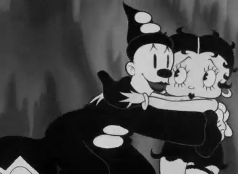 Koko the Clown Betty Boop And Koko The Clown, Betty Boop And Koko, Betty Boop Clown, Cannon Event, Clown Couple, Koko The Clown, Clown Aesthetic, Original Betty Boop, Racecar Driver