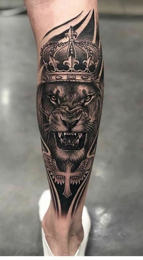 Lion Tattoo, Lion, Crown, Tattoos