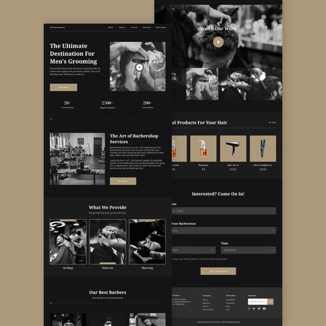 Barber School, Website Ui Design, Web Ideas, Ui Design Website, Sales Pitch, School Website, Design Tattoo, Graphic Design Ideas, Website Inspiration