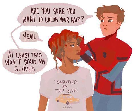 Peter X Mj Fanart, Spiderman X Mj, Peter And Mj Fanart, Peter Parker X Mj, Peter X Mj, Mj Comics, Peter Parker And Mj, Mj And Peter, Mj Fanart