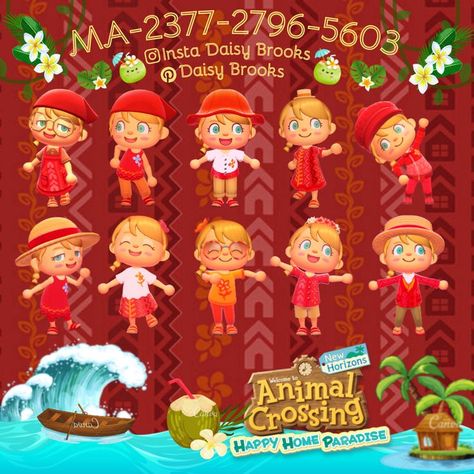 I absolutely adore the Happy Home Paradise uniforms so I thought why not create each design. Using my creator code MA-2377-2796-5603 you can download them directly from the Able Sister's Kiosk. Happy Home Paradise, Paradise Art, Sims Games, Happy Home, Kiosk, The Happy, Animal Crossing, Gingerbread, Paradise