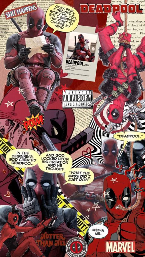 #deadpool #deadpool background #marvel Spider Man X Deadpool, Background Marvel, Deadpool Background, Deadpool Fan Art, Deadpool Funny, Deadpool Art, Deadpool Wallpaper, Deadpool 3, Collage Wallpaper