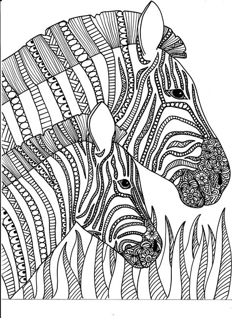 #Inkspirations Animal Kingdom #Coloring Mandala Drawing Animal, Wild Animals Coloring Pages, Zentangle Animal Coloring Pages, Wild Animals Colouring Pages, Zebra Coloring Pages, Colouring Pages Mandala Animals, Animal Kingdom Colouring Book, Disney Animal Kingdom, Millie Marotta Animal Kingdom