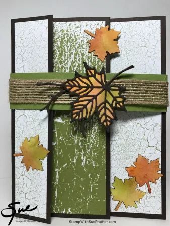 Stampin’ Up! Colorful Seasons Falling Leaves for the Inkin’ Krew Blog Hop | Stamp With Sue Prather Colorful Seasons Stampin Up Cards, Stampin Up Colorful Seasons, Fall Greeting Cards, Happy Birthday Gorgeous, Colors Of Fall, Leaf Cards, Tree Cards, Fancy Fold Cards, Falling Leaves