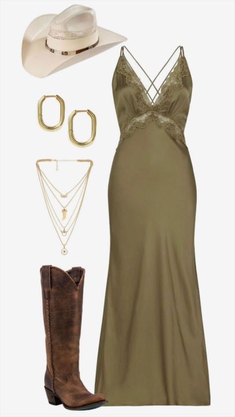 Whisper Corset Cami curated on LTK Country To Country Outfit, Cowgirl Going Out Outfits, Western Wedding Dresses Guest, Cowboy Wedding Guest Outfit, Casual Romantic Outfit, Elegant Western Outfits, Dressy Cowgirl Style Outfits, Costal Cowgirl Outfits, Coastal Cowgirl Aesthetic Outfits