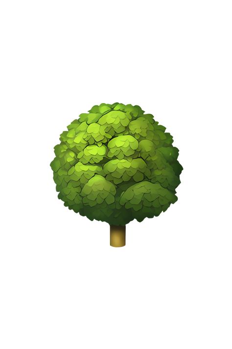 The emoji 🌳 depicts a tall tree with a brown trunk and green leaves. The leaves are shaped like small ovals and are spread out across the branches. The tree appears to be in full bloom, with no visible signs of shedding leaves. The overall appearance of the emoji is that of a healthy, vibrant deciduous tree. Tree Emoji, Apple Emoji, Aesthetic Emojis, Emojis Iphone, Apple Emojis, Poison Tree, Green Bug, Emoji Png, Ios Emoji