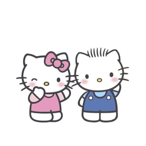 Kitty And Daniel, Hello Kitty Boy, Hello Kitty And Dear Daniel, Kitty Kisses, Pink Wallpaper Hello Kitty, Images Hello Kitty, Hello Kitty Aesthetic, Kitty Images, Hello Kitty Coloring