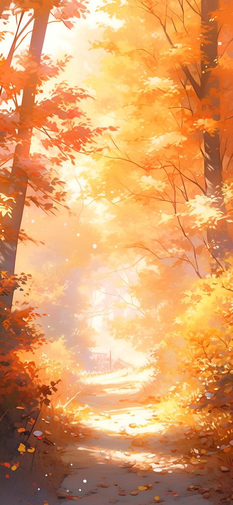 Autumn Forest Aesthetic, Sunny Autumn, Sunny Vibes, Forest Aesthetic, Iphone Wallpaper Fall, Iphone Layout, Cozy Aesthetic, Forest Wallpaper, Autumn Forest