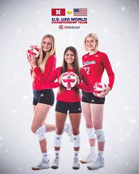 Nebraska Volleyball - BIG RED, WHITE & BLUE. 🇺🇸 Ally Batenhorst, Lexi Rodriguez & Lindsay Krause have been named to the USA Volleyball U20 National Team. Huskers now make up 25% of Lexi Rodriguez, Nebraska Volleyball, Usa Volleyball, Us Olympics, Team 2, Olympic Team, Team Usa, World Championship, Spot On