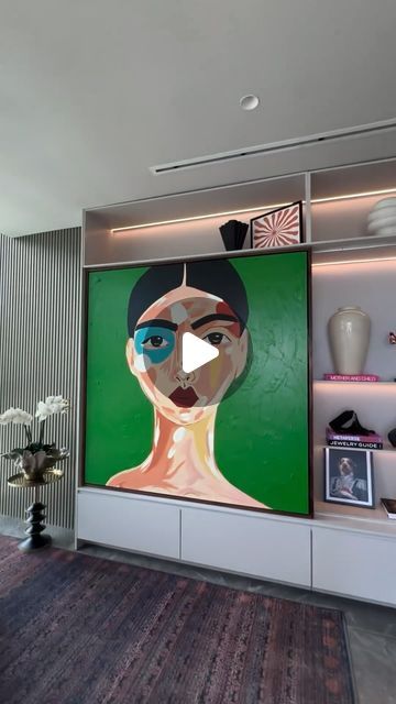 Jane Rockett on Instagram: "TVs can often unintentionally become the focal point in a living room, detracting from your beautifully curated interior and so I love, love, love how this stunning canvas art print hides the TV when not in use. 💚 What do you think of this idea? YES or No? ⭐️ 🎥 @espaciocc 👏 . . . #hideyourtv #livingroomdecor #livingroomideas #livingroominspiration #livingroomsofinstagram #livingroomgoals #tv #cleverhacks #tvhacks #livingroomhacks #diyhacks #decorhacks #homestyling #homeinspiration #inspotoyourhome #homeinteriors #rockettstgeorgestyle #iloverockettstgeorge #makeeverythingbeautiful #surroundyourselfwiththethingsyoulove #rockettstgeorge" Hidden Wall Design, Hidden Tv Ideas, Concealed Tv, Curated Interior, Bookshelf Inspo, Tv Hacks, Living Room Hacks, Hide Tv, Cool Interiors