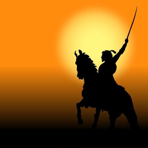 Vector chhatrapati shivaji jayanti. shiv... | Premium Vector #Freepik #vector #jayanti #marathi #maharashtra #indian-king Shiv Jayanti, Shivaji Jayanti, Indian King, Shadow Silhouette, Riding Horse, God Art, Horse Riding, Sunrise Sunset, Premium Vector