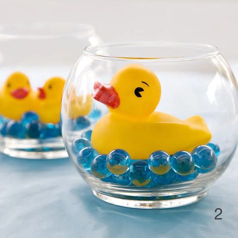 10 DIY Dollar Tree Baby Shower Decorations Dollar Tree Baby Shower Decorations, Pacifier Balloons, Balloon Baby Shower Centerpieces, Baby Shower Box, Splash Party, Baby Shower Duck, Baby Shower Table Decorations, Duck Baby, Bee Baby Shower Theme