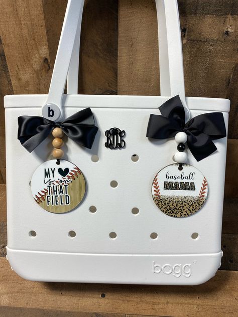 These come as pictured and will be just as pretty in person. Contact me if you have a special request and I'll try my best to accommodate you.  If you are interested in the Monogram Bag Charm, you can find them here --> https://www.etsy.com/KnottAverageCreation/listing/1142047687/bogg-bag-simply-southern-tag-monogram?utm_source=Copy&utm_medium=ListingManager&utm_campaign=Share&utm_term=so.lmsm&share_time=1651172785600 I'm listing tons of styles so please take a look. Bogg Bag Keychain, How To Make Bogg Bag Accessories, Baseball Bogg Bag, Diy Bogg Bag Accessories, Diy Bogg Bag Charms, Bogg Bag Gift Basket, Bag Tassel Diy, Diy Bag Tags, Bogg Bag Charms