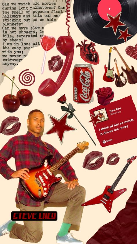 STEVE LACY #wallpaper #music #vintage #stevelacey Steve Lacy Wallpaper, Dark Red Wallpaper, Wallpaper Music, Pretty Pink Princess, Steve Lacy, Iphone Wallpaper Girly, Red Wallpaper, Pink Princess, Old Movies